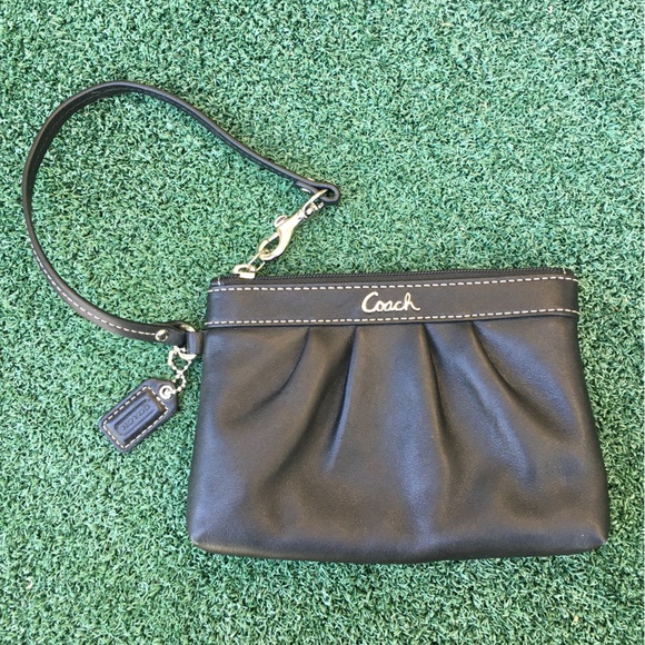 Coach Vintage Y2K Wristlet Leather Black - Picture 12 of 16